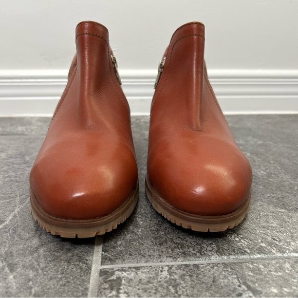 Xena Brown Leather Gravity Ankle Boots Workwear Steel Toe Size 8.5 - Picture 2 of 15